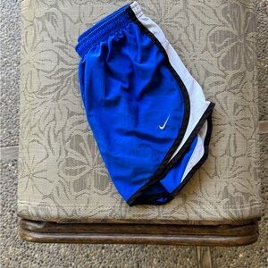 Nike Royal Blue and White Sports Shorts